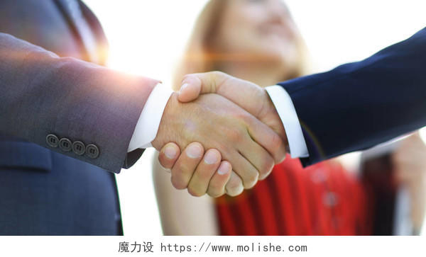 业务伙伴关系会议的合作团结握手企业团结团结人物合作平台商务人士合作握手
